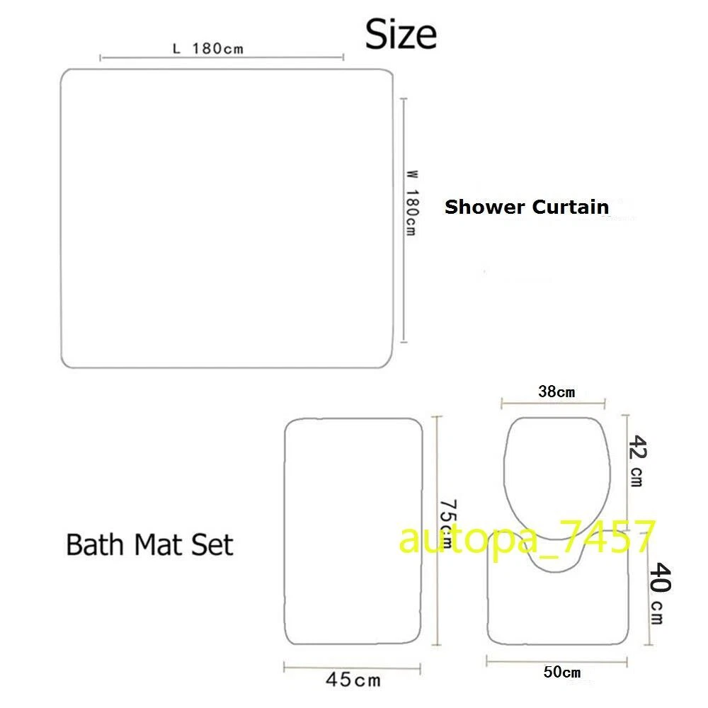 Bathroom Rugs 4pcs/Set Darth Vader Shower Curtain Non-Slip Pad Toilet Lid Cover